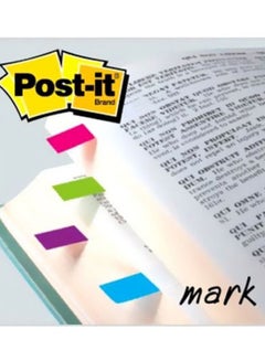 3M 140-Piece Post-it Tape Flags Bright Blue/Bright Pink/Bright Purple  - Image 2