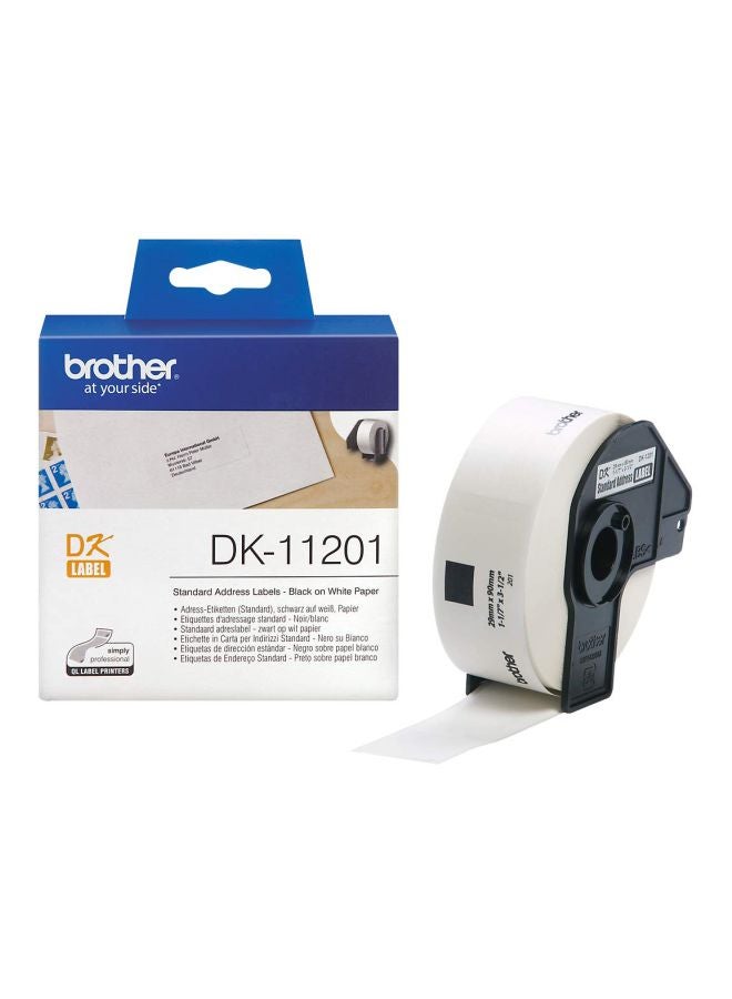 brother 400-Piece Large Address Label Bundle Black/White - Image 2
