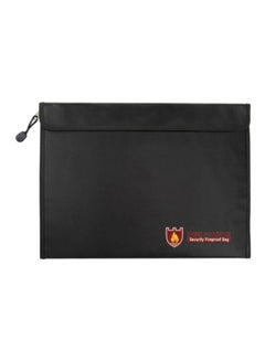 Voberry Waterproof Fireproof Document Bag Black  - Image 1