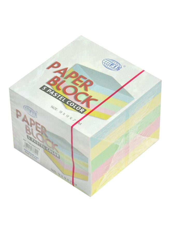 FIS 5-PIece Loose Pastel Colors Paper Block Set 