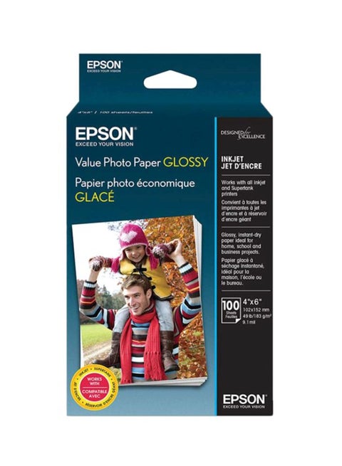 100-Piece Glossy Value Photo Paper