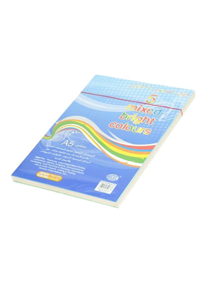 FIS 100-Sheets Colour Photocopy Paper A5 