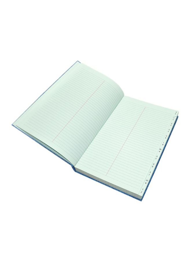 إف اي أس  دفتر حسابات بتصميم رخامي أزرق/أبيض/أصفر - Image 2