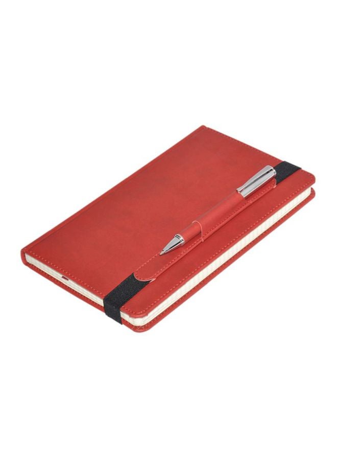 FIS - 120-Sheets Executive Square Notebook With Pen Maroon - Image 1