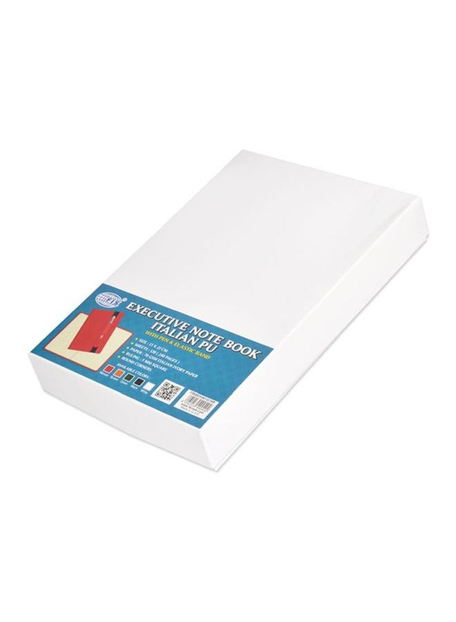 FIS - 120-Sheets Executive Square Notebook With Pen Maroon - Image 1