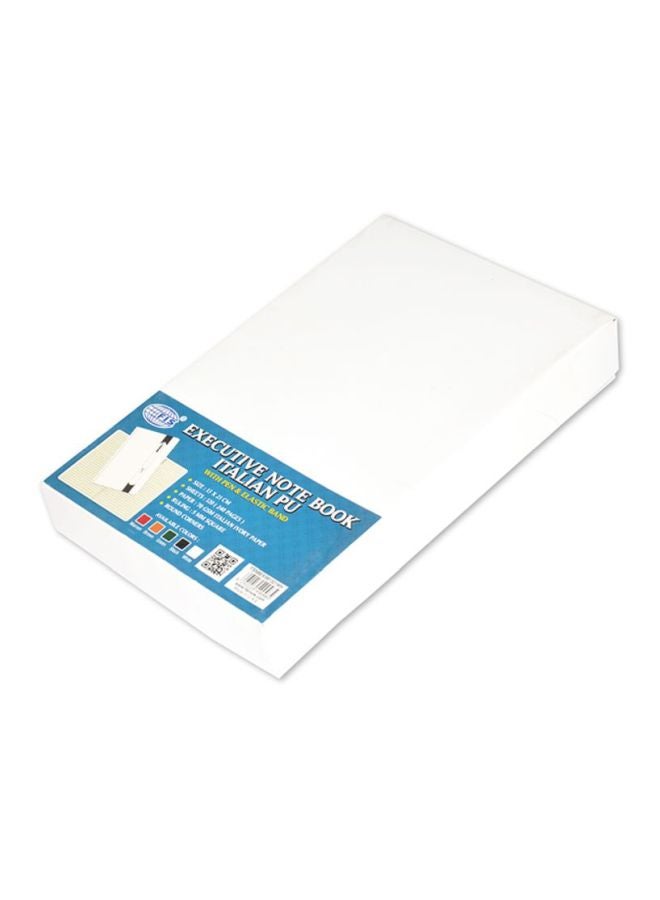 FIS 120-Sheets Executive Square Notebook With Pen White - Image 3