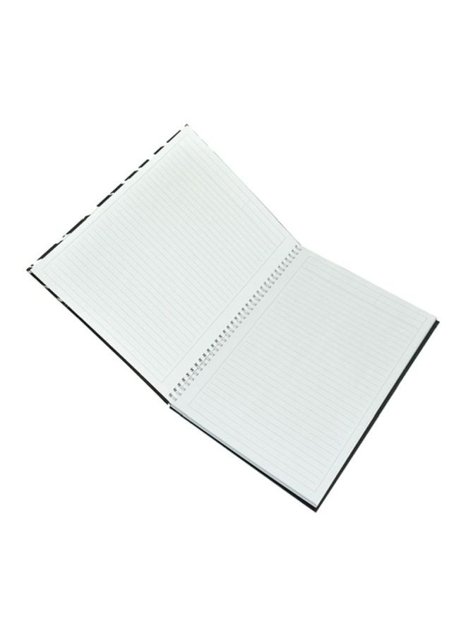 FIS A4 2 Subject Hard Cover Spiral Notebook Black/White/Blue - Image 2