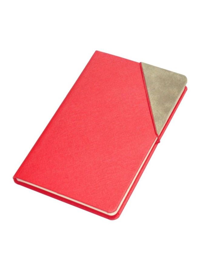 إف اي أس  دفتر ملاحظات بغلاف مرن أحمر/ بني - Image 1