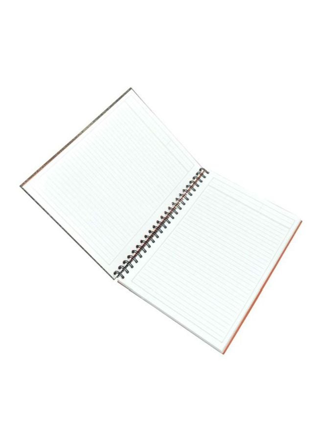 FIS A4 3 Subject Hard Cover Spiral Notebook Orange/Brown/Green - Image 2