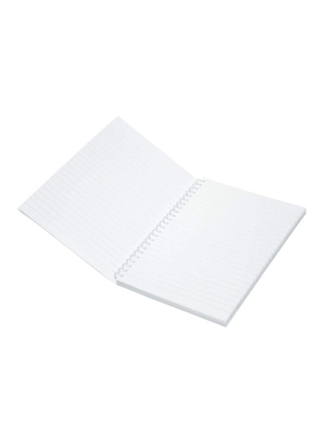إف اي أس  طقم دفتر ملاحظات بسلك قياس A4 مع غطاء ناعم من 10 قطع أبيض/ أسود - Image 3