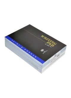 FIS 10-Piece A4 Feint And Border Notebook Set Blue/Black  - Image 1