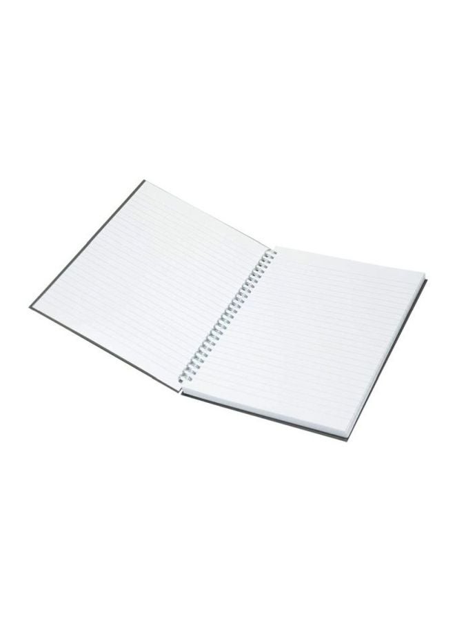 FIS 5-Piece Hard Cover Spiral Notebook Set Grey/Yellow - Image 2