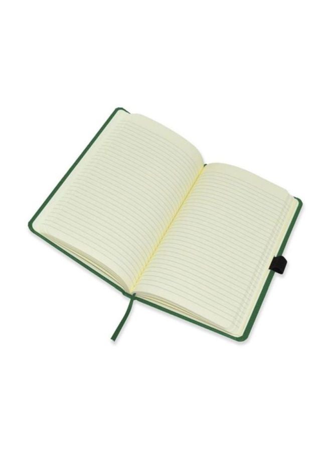 إف اي أس  مجموعة دفاتر ملاحظات مسطّرة بخط واحد بغلاف من الجلد الصناعي الإيطالي أخضر - Image 2