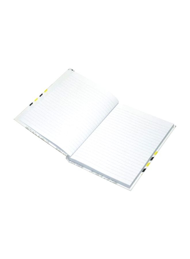 FIS 5-Piece Hard Cover Notebook Set White/Grey/Yellow - Image 2