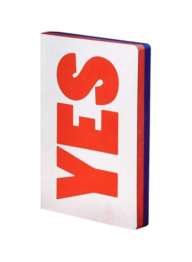 Nuuna Yes No Graphic Notebook Blue/White/Red  - Image 1