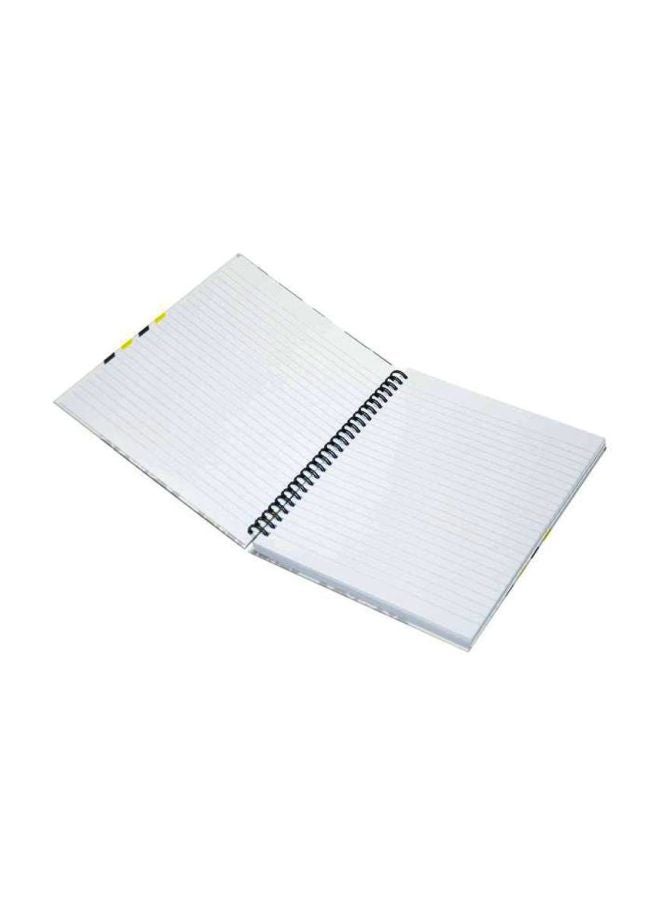 FIS 5-Piece Light Spiral Hard Cover Notebook Set White/Grey/Yellow - Image 2
