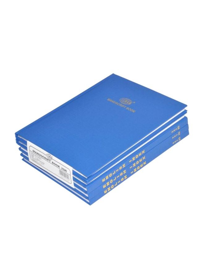 FIS 5-Piece Manuscript Book Set With English Index Blue - Image 1