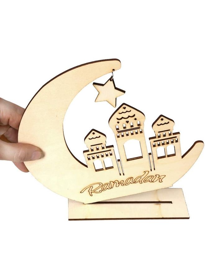 Wooden Ramadan Plaque Beige  - Image 2