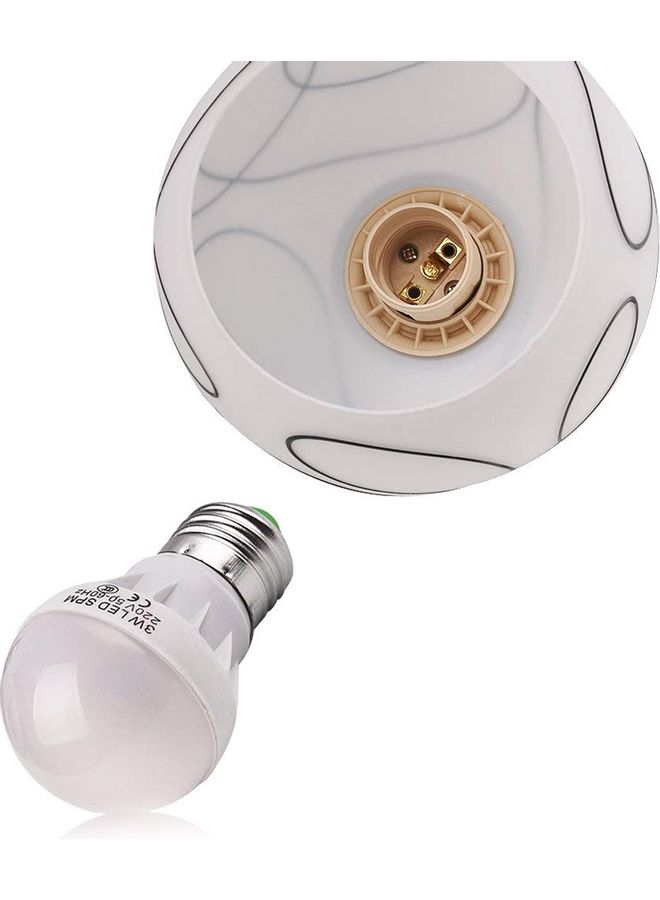 Modern Spherical LED Wall Light Silver/White  - Image 3