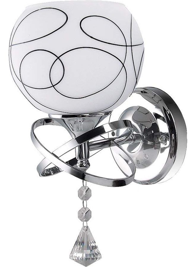Modern Spherical LED Wall Light Silver/White  - Image 4