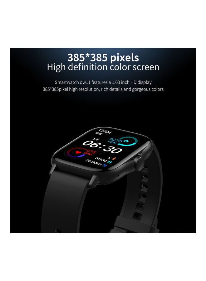 Generic - DW11 Bluetooth Smartwatch Black - Image 1