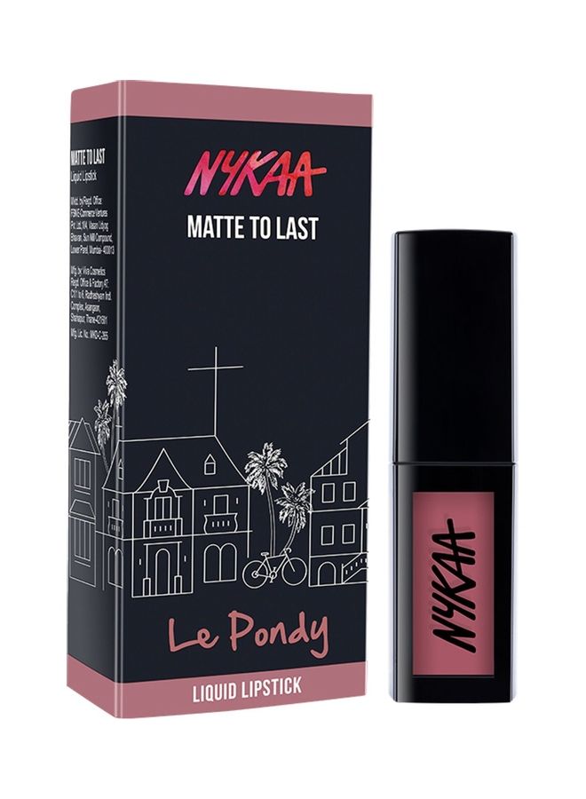 Nykaa Matte To Last Liquid Lipstick Le Pondy - Image 3