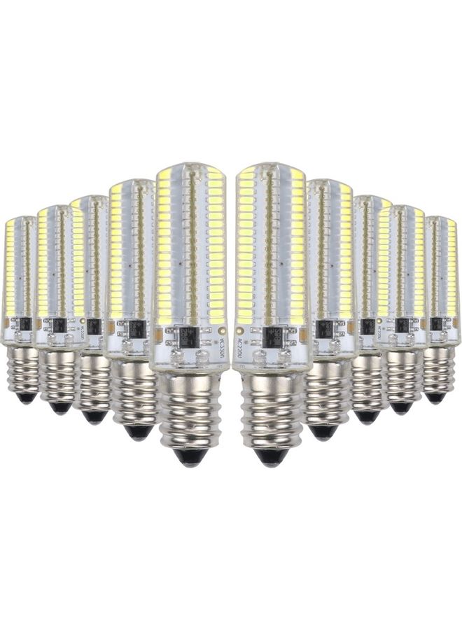 YWXLight 10-Piece Dimmable Silicone LED Corn Bulb AC 110V White - Image 1
