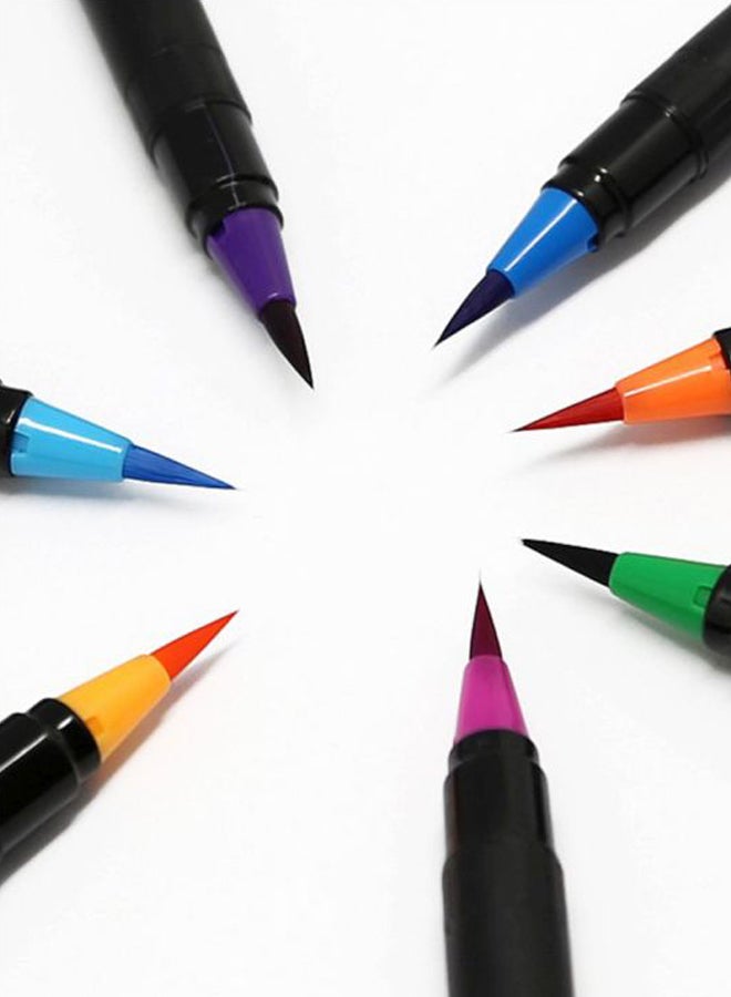 شاربدو فرش ألوان مائية - 20 قطعة أسود/ أزرق/ أخضر - Image 2