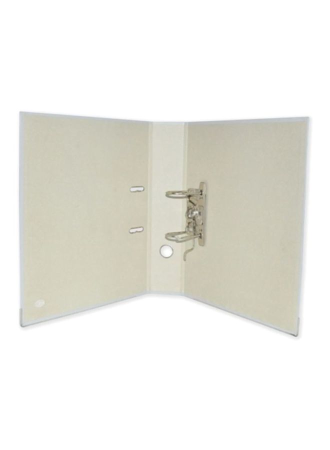 FIS Fixed Mechanism Box File Grey/White/Silver - Image 2