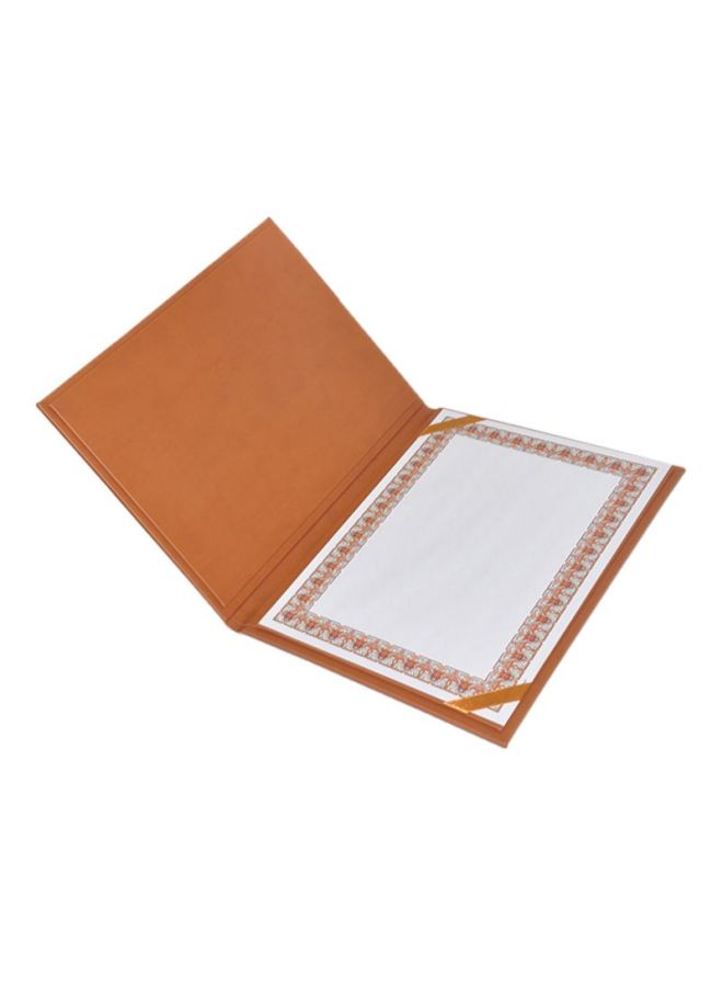 إف اي أس  حافظة شهادات مقاس A4 بني - Image 2