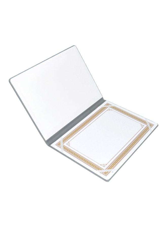 FIS A4 Certificate Folder Light Grey - Image 2