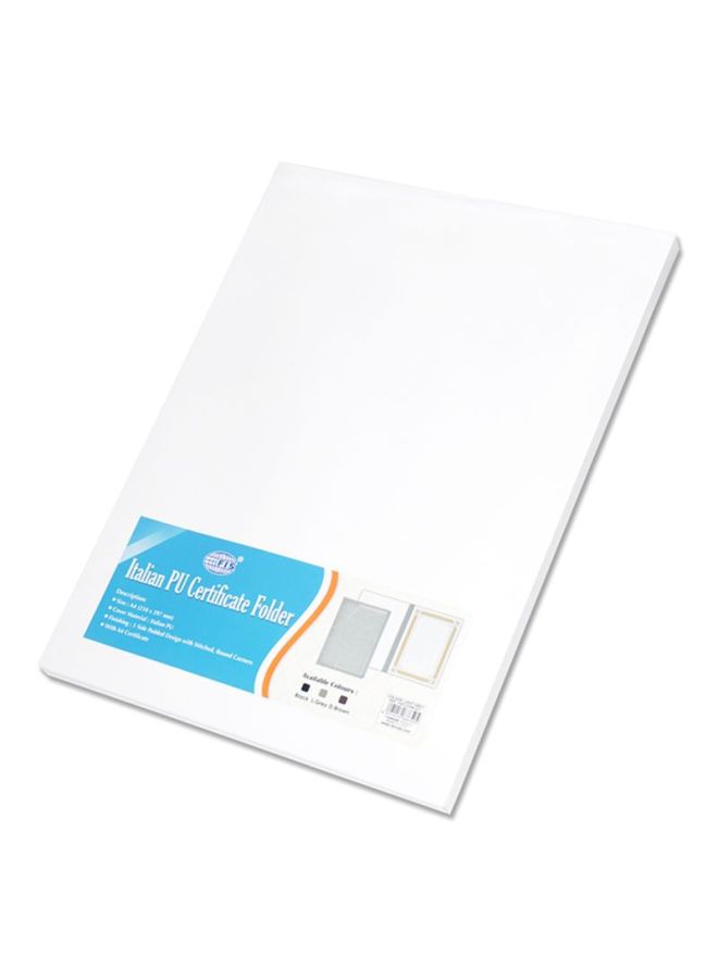 FIS A4 Certificate Folder Light Grey - Image 3