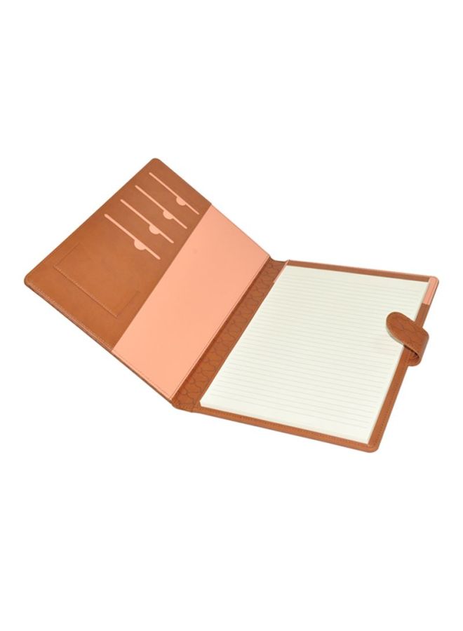 إف اي أس  حافظة ملفات إدارية مزودة بلوحة للكتابة بني - Image 2