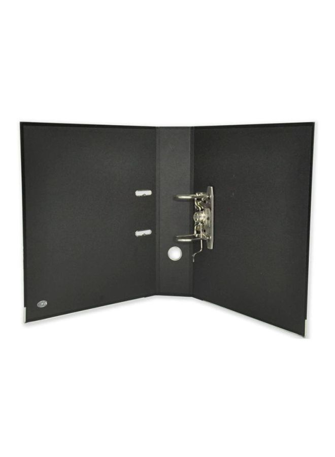 FIS Box File Folder With Fixed Mechanism Lock, 210x330 mm Black - Image 2