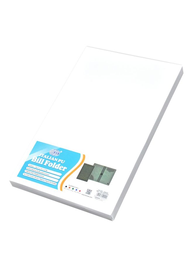 FIS Executive Bill Folder With Magnet Flap Green - Image 3