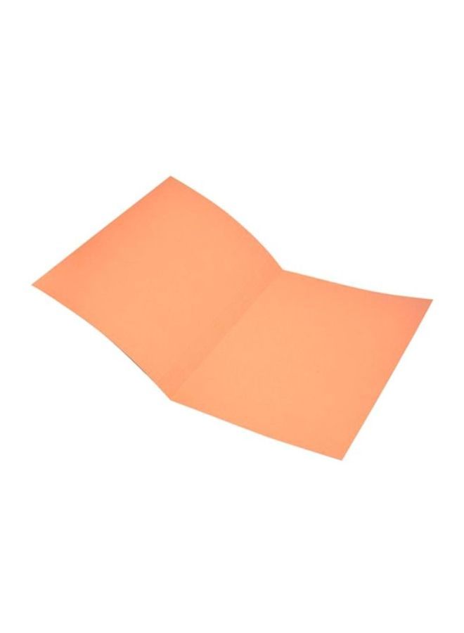 إف اي أس  طقم مجلدات بقصة مربعة قياس A4 من 50 قطعة بدون مشبك برتقالي - Image 2