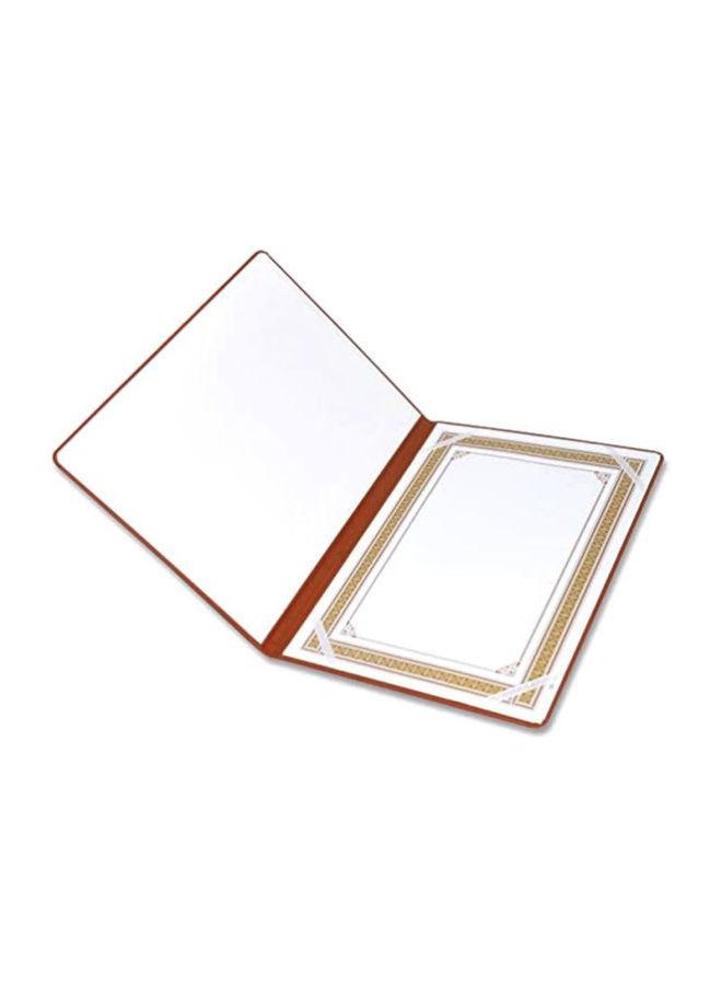 إف اي أس  حافظة شهادات مقاس A4 بني - Image 2