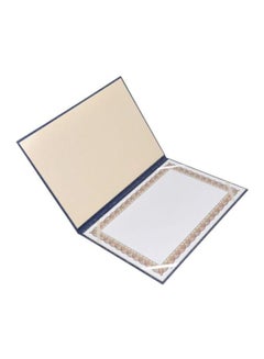 FIS A4 Single Sided Certificate Folder Blue  - Image 2