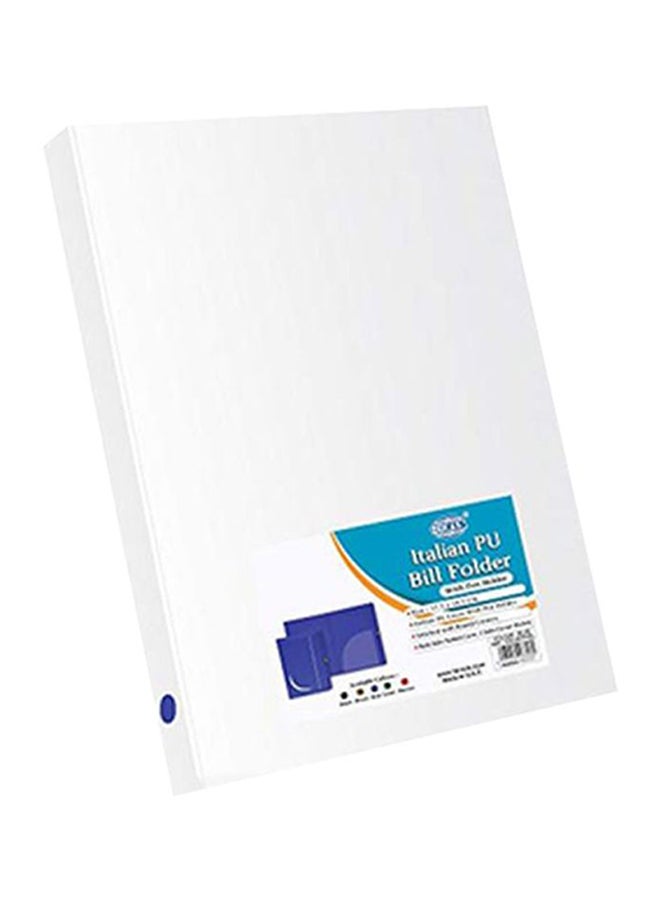 FIS Bill Folder With Pen Holder Blue/White - Image 4