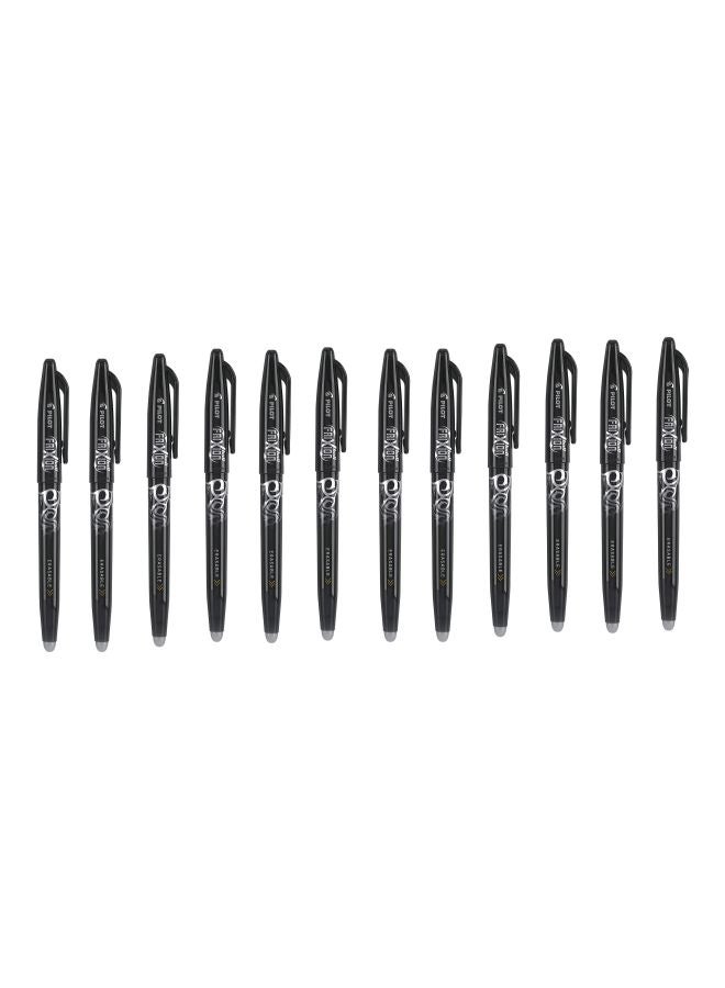 PILOT 12-Piece Frixion Erasable Pen Set Black  - Image 1