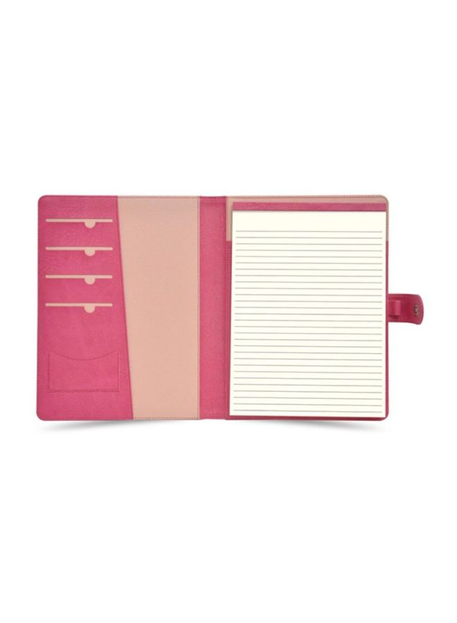 إف اي أس  ملف إيطالي للأعمال بغطاء من البولي يوريثان مع لوح كتابة وردي - Image 2