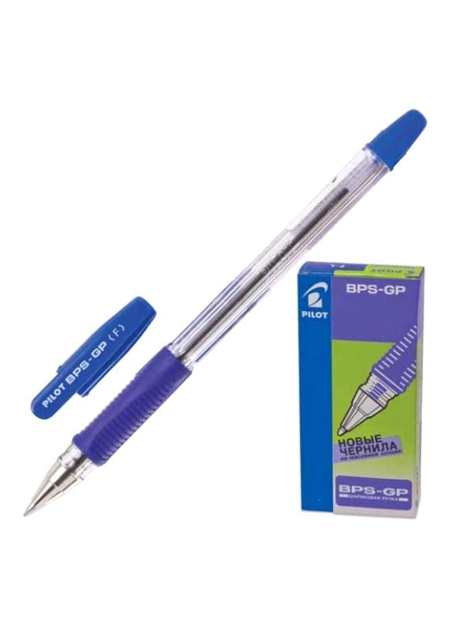 بايلوت طقم أقلام حبر BPS-GP برأس كروي مكون من 12 قطعة أزرق