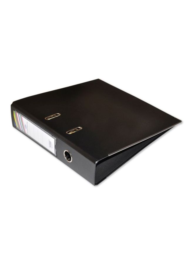 PP Lever A4 Arch Box File Black