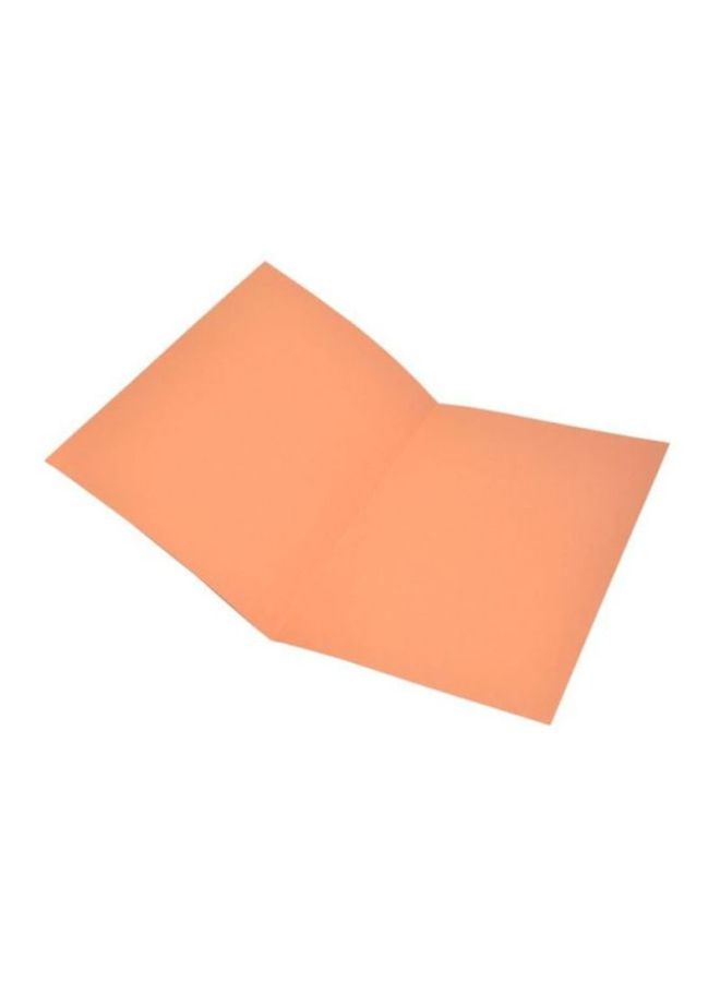 FIS 50-Piece Square Cut Folder With Plastic Fastener Orange - Image 2