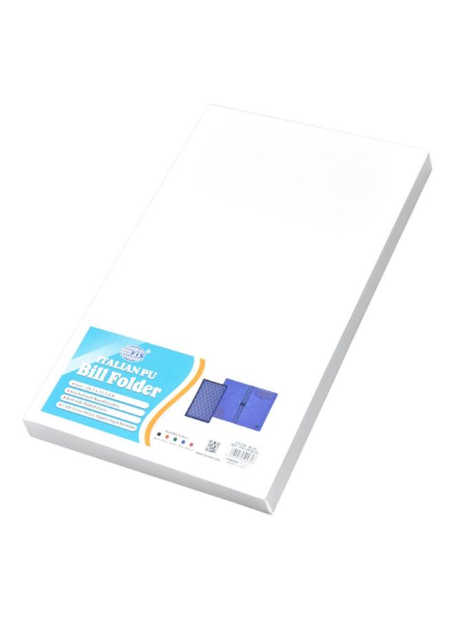 FIS Executive Bill Folder With Magnet Flap Blue - Image 3