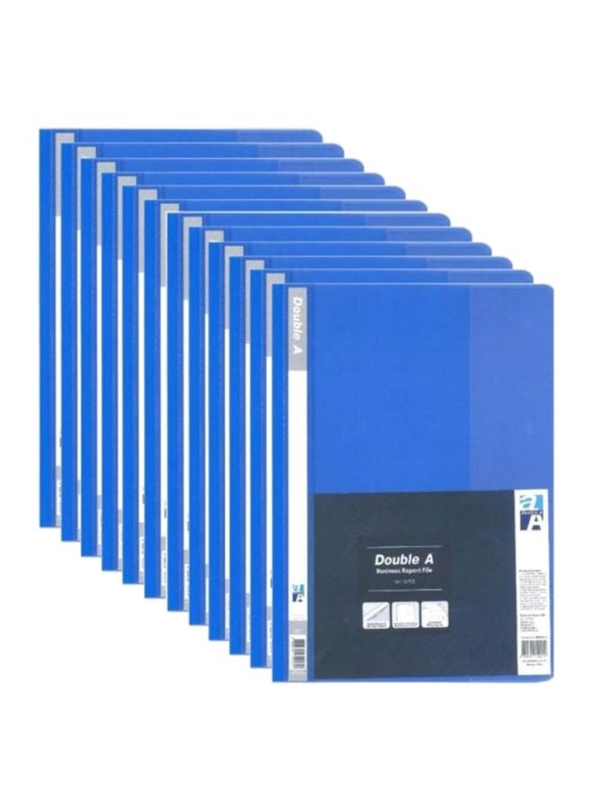 Double A - 12-Piece Double A Business Report File Set Blue/White - Image 1