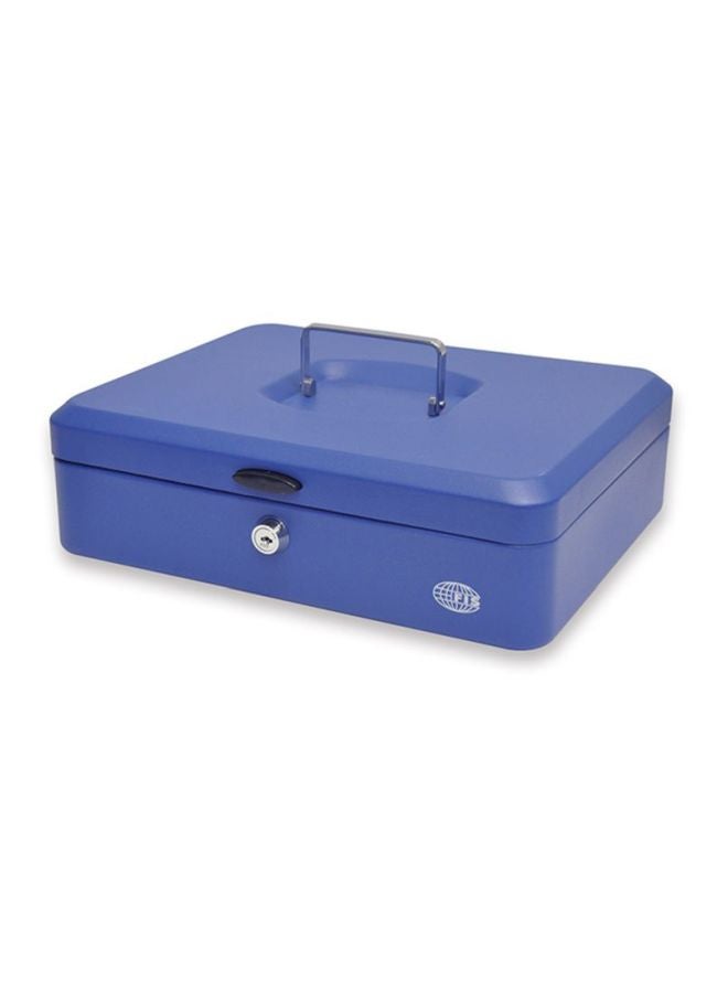 إف اي أس  صندوق لتخزين النقود مع قفل بمفتاح أزرق - Image 2