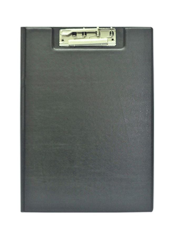 FIS A4 PVC Clipboard Black/Silver - Image 2