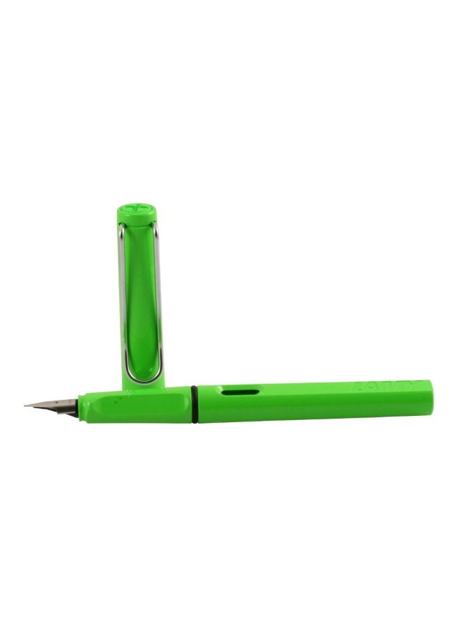 لامي قلم حبر سائل Safari بريشة معدنية أخضر - Image 1