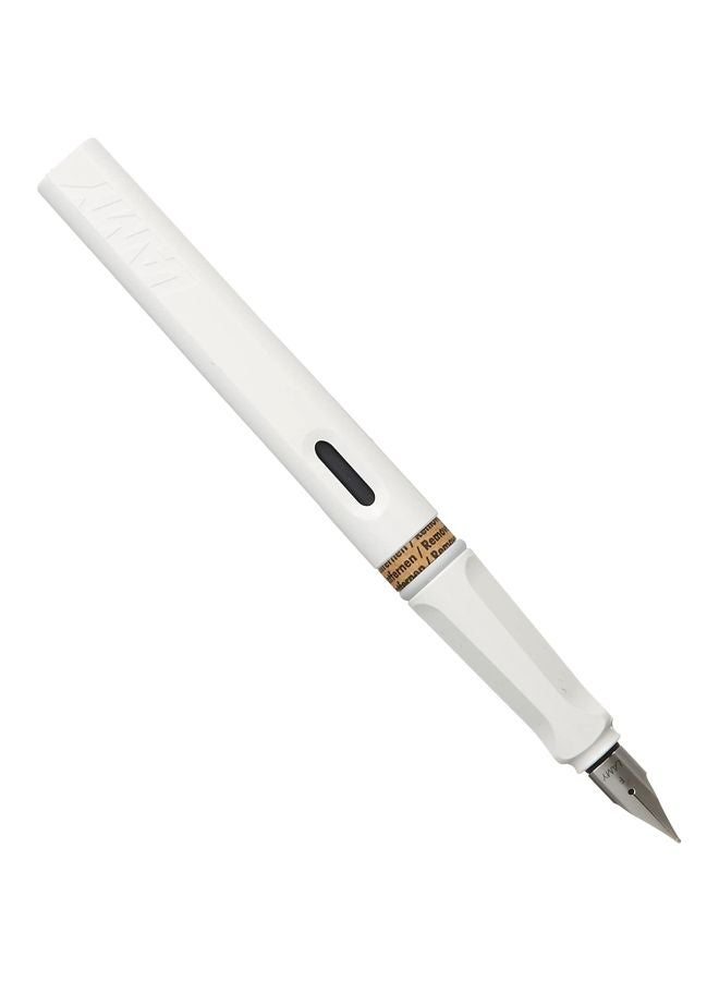 لامي - قلم حبر سائل Safari بريشة معدنية أبيض - Image 1